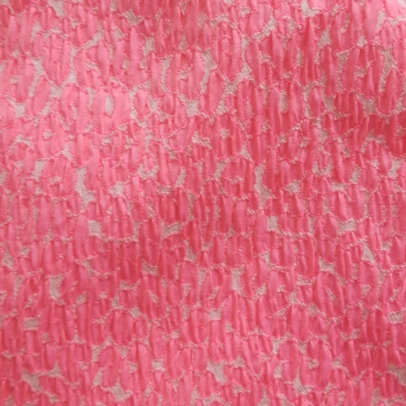 Banana Republic | Neon Pink Textured Leopard Dress - Picture 5 of 8